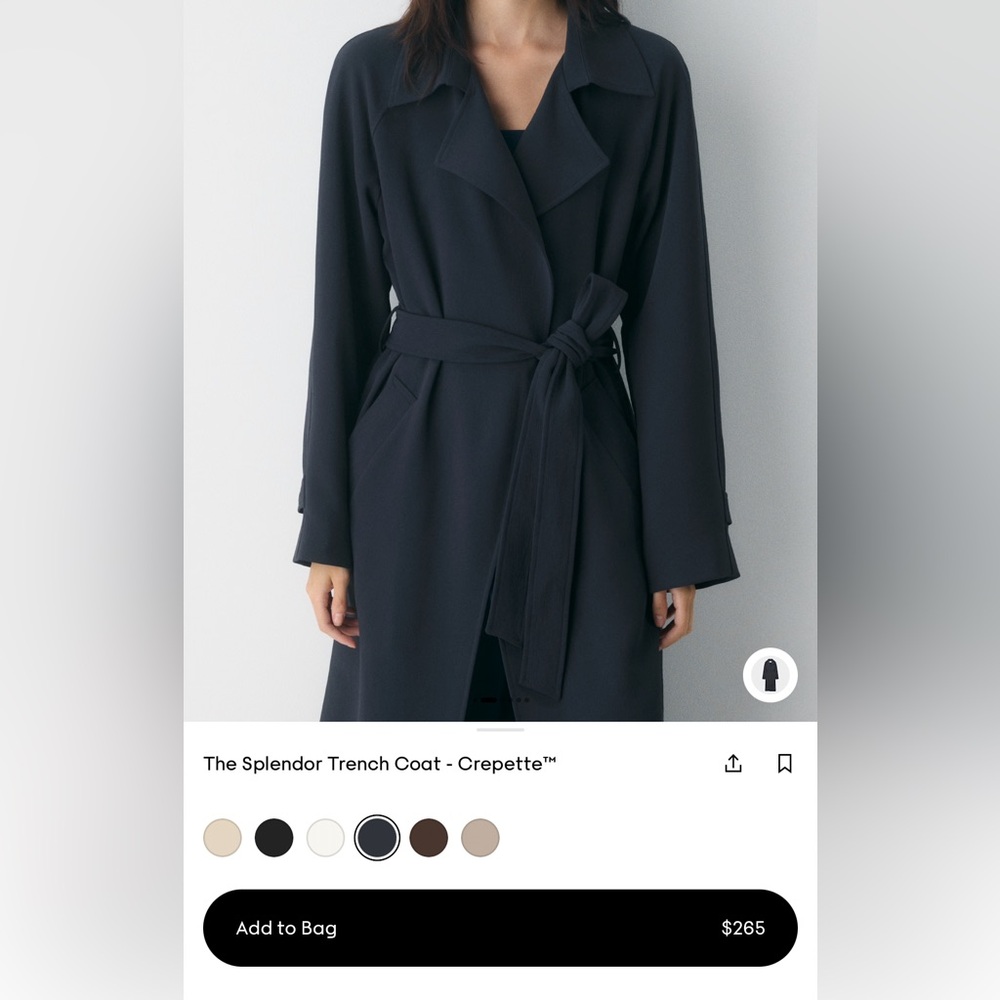 NWOT Aritzia Wilfred The Splendor Trench Coat - Picture 2 of 8